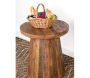 Table basse ronde en bois recyclé REWOOD - 5