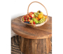 Table basse ronde en bois recyclé REWOOD - 5