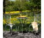 Table ronde et 2 chaises de jardin Nandin