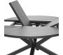 Table ronde extensible 8 à 10 personnes en aluminium Palma - 945