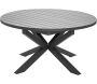 Table ronde extensible 8 à 10 personnes en aluminium Palma