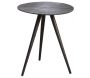 Table ronde métal zinc antique