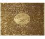 Tableau Cercle et striure 70 x 100 cm