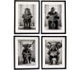 Tableau décoratif Animal Toilet 30 x 40 cm (Lot de 4)