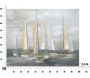 Tableau décoratif Gold boat 100 x 2.8 x 80 cm - MAU-0273