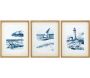 Tableau décoratif Seashore 30 x 40 cm (Lot de 3)