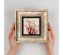 Tableau décoratif en bois et métal 20 x 20 cm - HANAH HOME