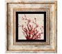 Tableau décoratif en bois et métal 20 x 20 cm