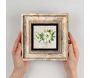 Tableau décoratif en bois et métal 20 x 20 cm - HANAH HOME