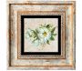 Tableau décoratif en bois et métal 20 x 20 cm