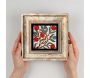 Tableau décoratif en bois et métal 20 x 20 cm - HANAH HOME