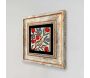 Tableau décoratif en bois et métal 20 x 20 cm - ASI-1259