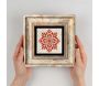 Tableau décoratif en bois et métal 20 x 20 cm - HANAH HOME