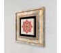 Tableau décoratif en bois et métal 20 x 20 cm - ASI-1264