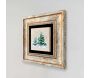 Tableau décoratif en bois et métal 20 x 20 cm - ASI-1262