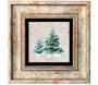 Tableau décoratif en bois et métal 20 x 20 cm