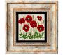 Tableau décoratif en bois et métal 20 x 20 cm