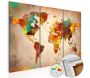 Tableau en liège - Painted World [Cork Map] - 5