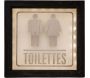 Tableau lumineux Toilettes