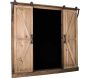 Tableau noir avec 2 volets roulants en bois 80.5 x 80.5 cm
