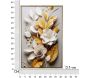 Tableau en toile et métal Flora 42 x 3.5 x 62 cm - MAU-0321