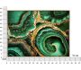 Tableau en toile et métal Smeraldy 82 x 4 x 62 cm - MAU-0323