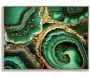 Tableau en toile et métal Smeraldy 82 x 4 x 62 cm
