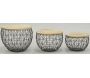 Tables basses en métal et manguier (Lot de 3) - 235