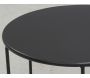 Tables basses en métal teinté noir (Lot de 2) - AUB-4718