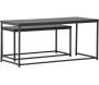 Tables gigognes en MDF et acier Staal