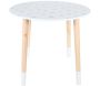 Tables gigognes en MDF blanc et bois motif fleurs - THE HOME DECO FACTORY