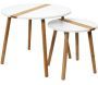 Tables gigognes bicolores Relief (Lot de 2)