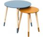 Tables gigognes bicolores Scandi (Lot de 2)