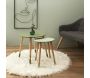 Tables gigognes bicolores Scandi (Lot de 2) - THE HOME DECO FACTORY