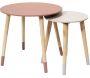 Tables gigognes bicolores Scandi (Lot de 2)