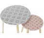 Tables gigognes en bois Patio (Lot de 2) - 8