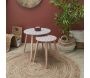 Tables gigognes en bois Patio (Lot de 2) - THE HOME DECO FACTORY