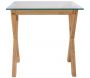 Tables gigognes carrées plateaux en verre trempé (Lot de 2) - 59,90