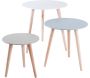 Tables gigognes colorées Stockholm (Lot de 3)