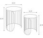 Tables gigognes filaires Ana (Lot de 2) - CMP-3507