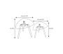 Tables gigognes galets plateaux en verre trempé (Lot de 2) - CMP-0843