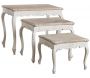 Tables gigognes en manguier blanc (Lot de 3) - AUB-3215