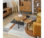 Tables gigognes en pin Felix (Lot de 2) - THE HOME DECO FACTORY