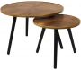 Tables gigognes en pin Felix (Lot de 2)