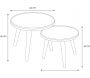 Tables gigognes en pin Felix (Lot de 2) - CMP-3599