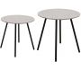 Tables gigognes plateau effet granit Pluton (Lot de 2)