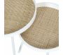 Tables gigognes plateau en rotin Reed (Lot de 2) - 59,90