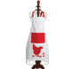 Tablier de cuisine en coton Poule rouge - 9,90