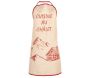 Tablier en lin naturel et rouge 