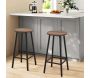 Taboret de bar en aggloméré et métal Mola - 6